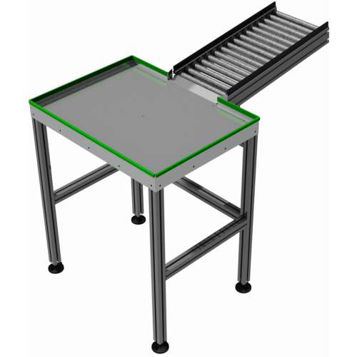 ROULEAU DE GRAVITÉ AVEC BANC DE STOCKAGE