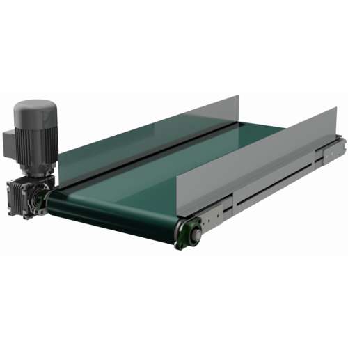 CONVOYEUR AVEC CÔTÉS EN ACIER